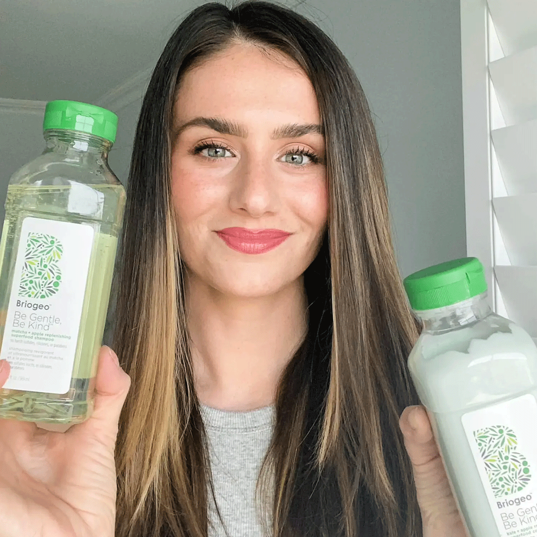 Briogeo  Superfoods Kale, Apple, Matcha and Apple Replenishing Shampoo and Conditioner Duo