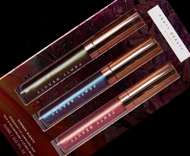Fenty Beauty By Rihanna Summer Daze & Summer Nights Iridescent Lip Luminizer Trios
