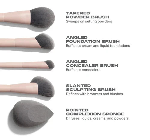 Morphe - Face Shaping Essentials Bamboo & Charcoal Infused Face Brush Set