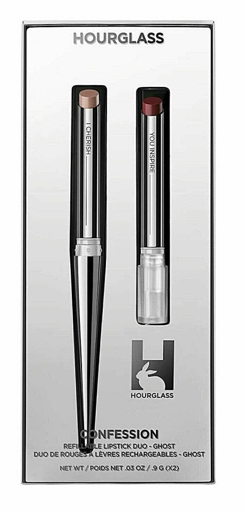 Hourglass Confession Refillable Lipstick Duo Set - Ghost