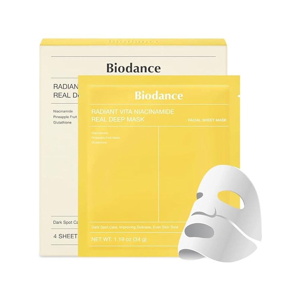 Biodance  Radiant Vita Niacinamide Real Deep Mask 2 Piecs