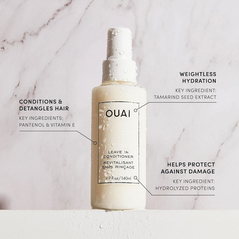 OUAI Better Together Gift Set - Full Size Detox Shampoo & Leave-In Conditioner