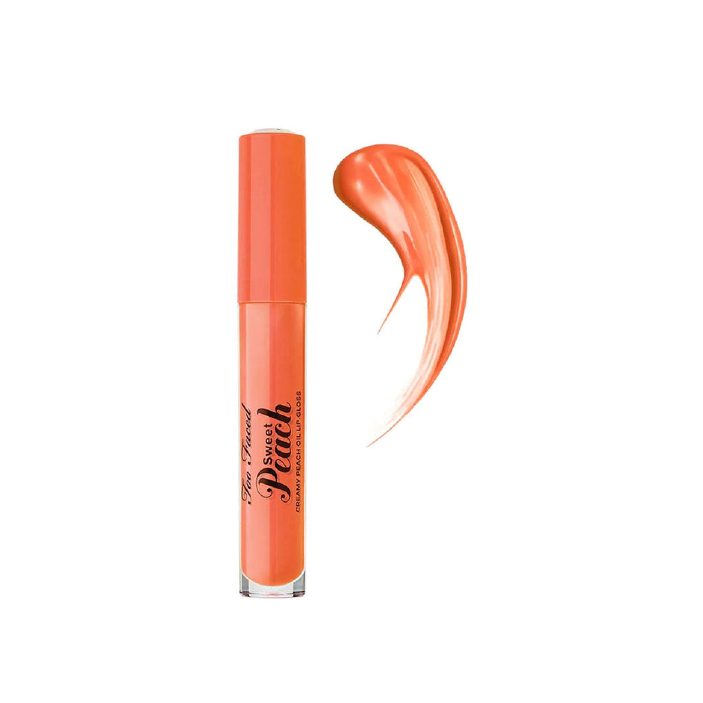Too Faced- Sweet Peach Creamy Peach Oil Lip Gloss - Poppin Peach
