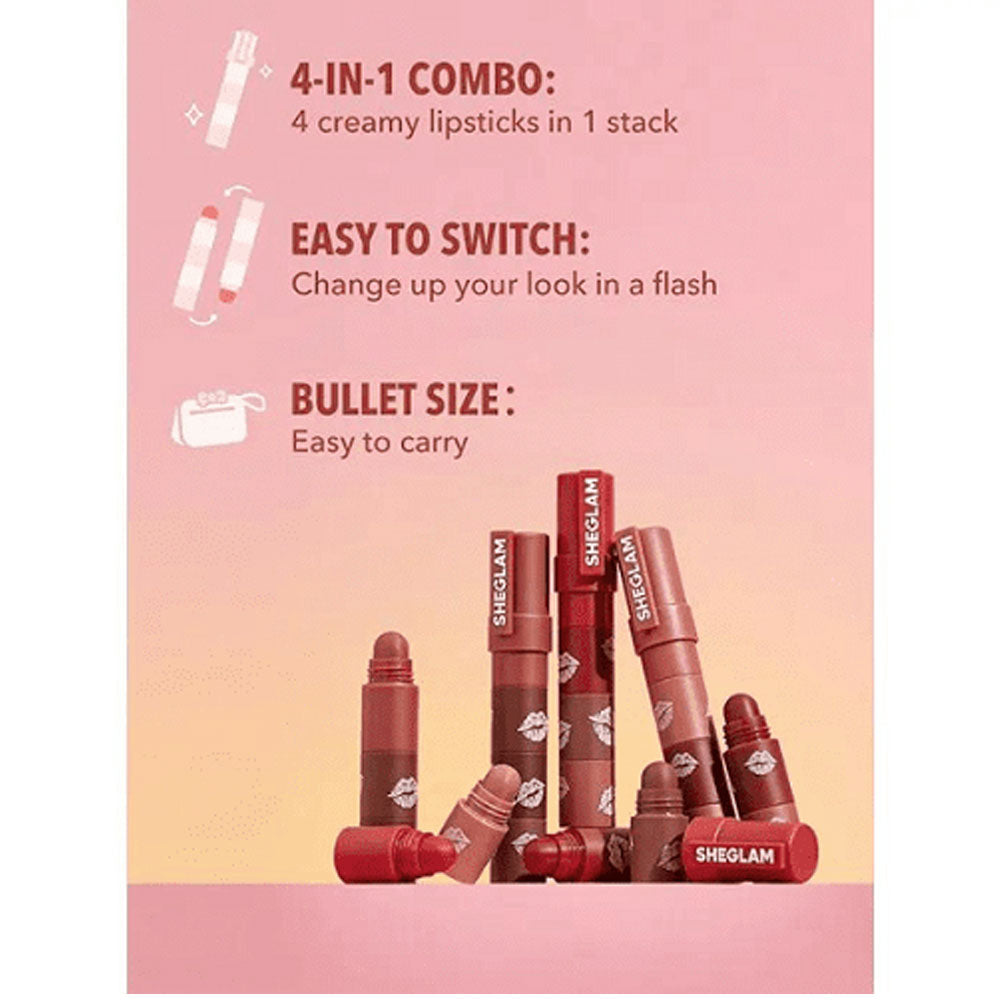 Sheglam Mega Lip Stacks-brown-Petal Stack