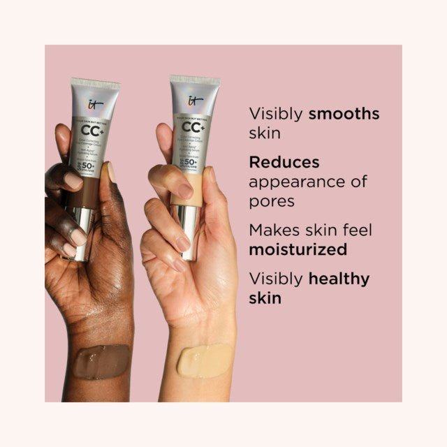 IT Cosmetics CC+ Cream Full-Coverage Foundation with SPF 50 - Fair Light