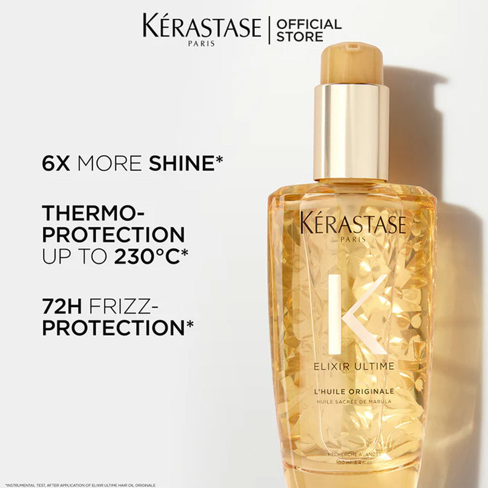 Kerastase- Elixir Ultime Originale Hair Oil 100 ML - Add Shine to Dull Hair.