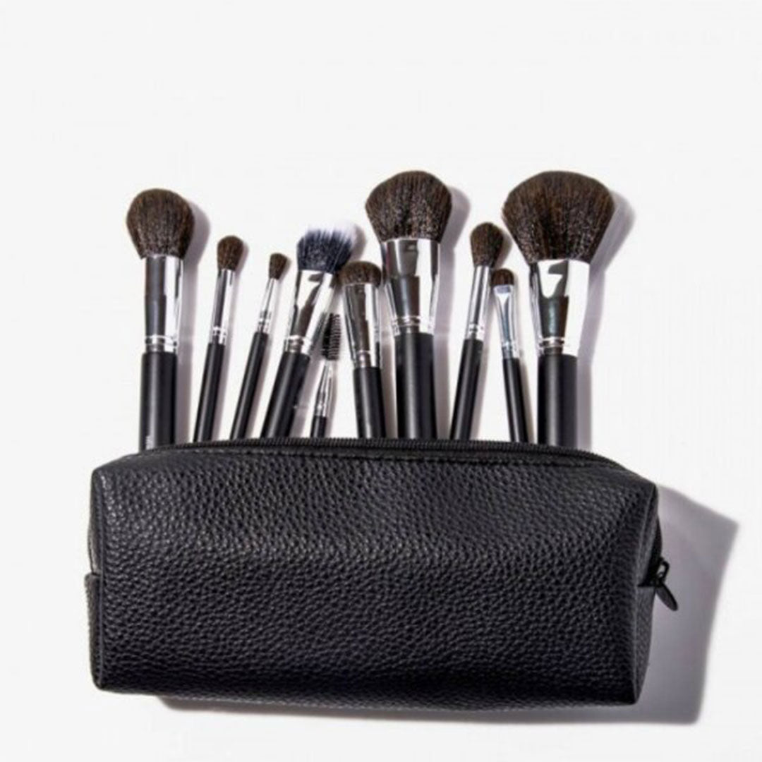 BH Cosmetics Ultimate Essentials - 10 Pc Brush Set + Bag