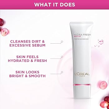L'Oreal Hydrafresh Anti-Ox Hydrating Cleansing Foam 125ml