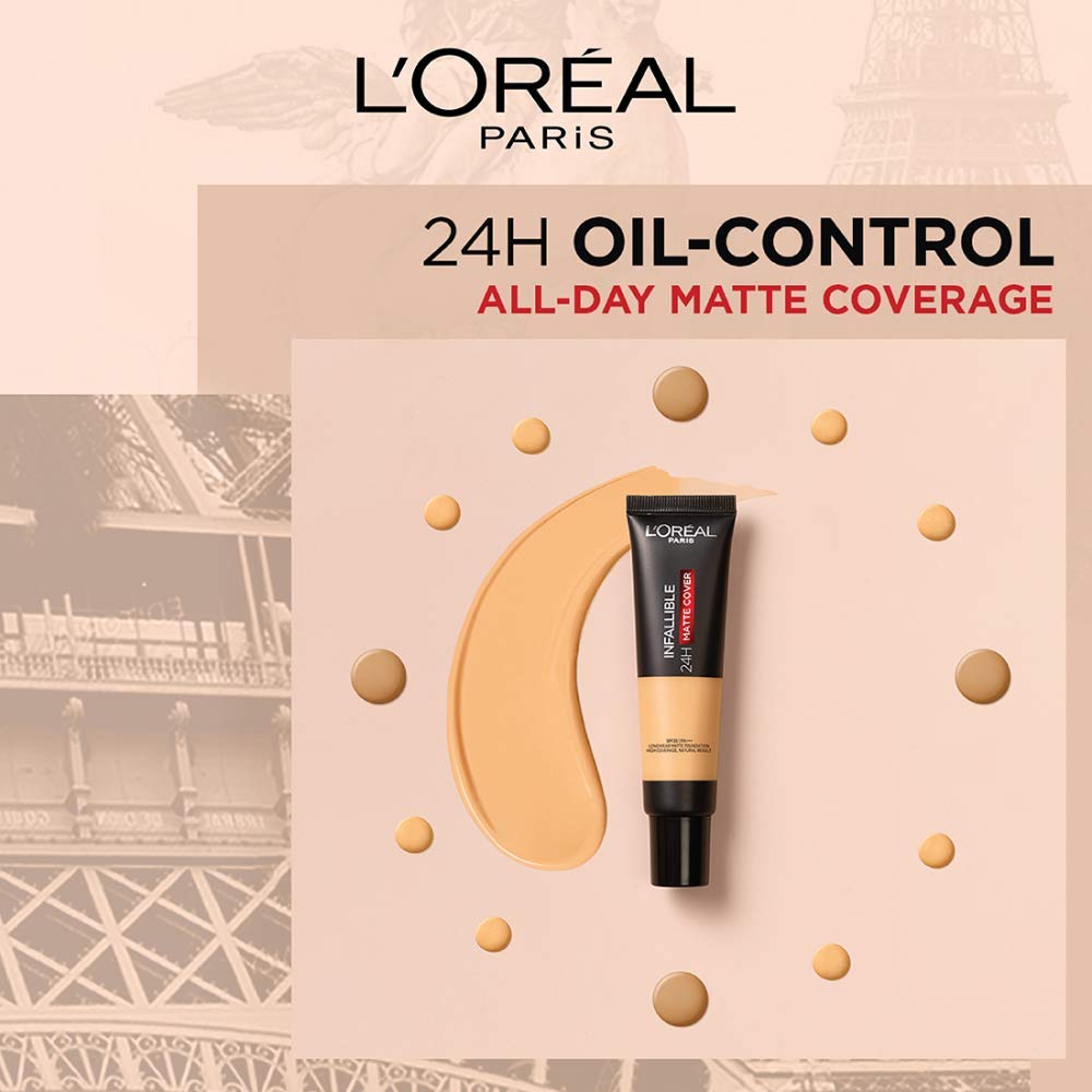 LOreal Pari Infallible Matte Cover Foundation 300 Amber