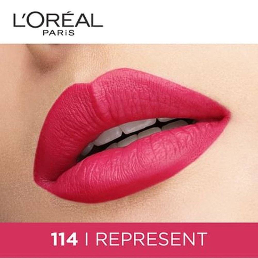 L'Oreal Paris Rouge Signature Matte Liquid Lipstick - 114 I Represent