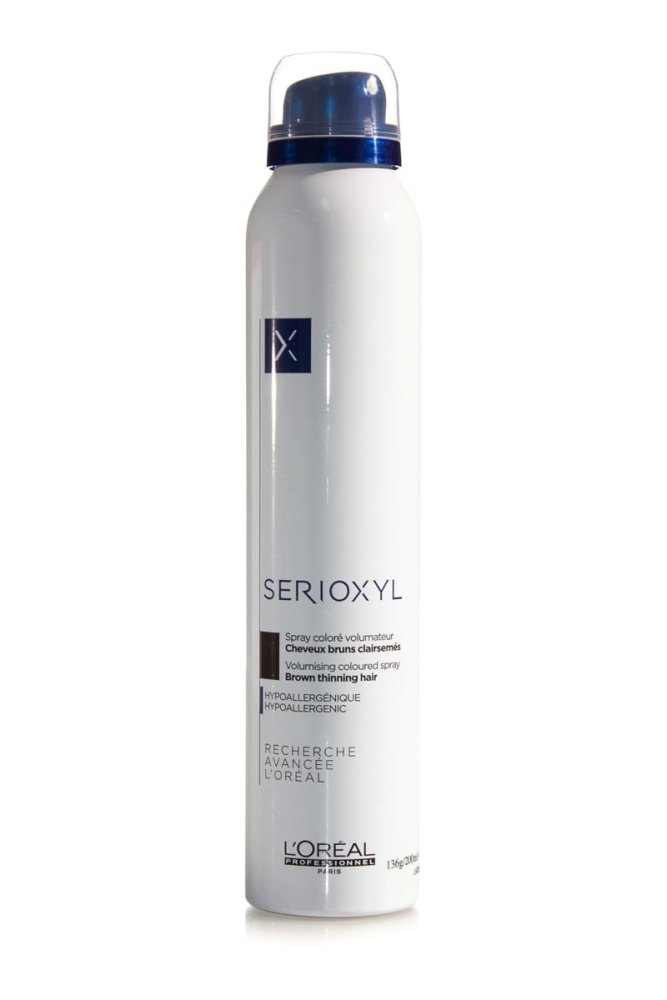 L'Oreal Professionnel Serioxyl Brown Thinning Hair Volumising Colored Spray 200ml
