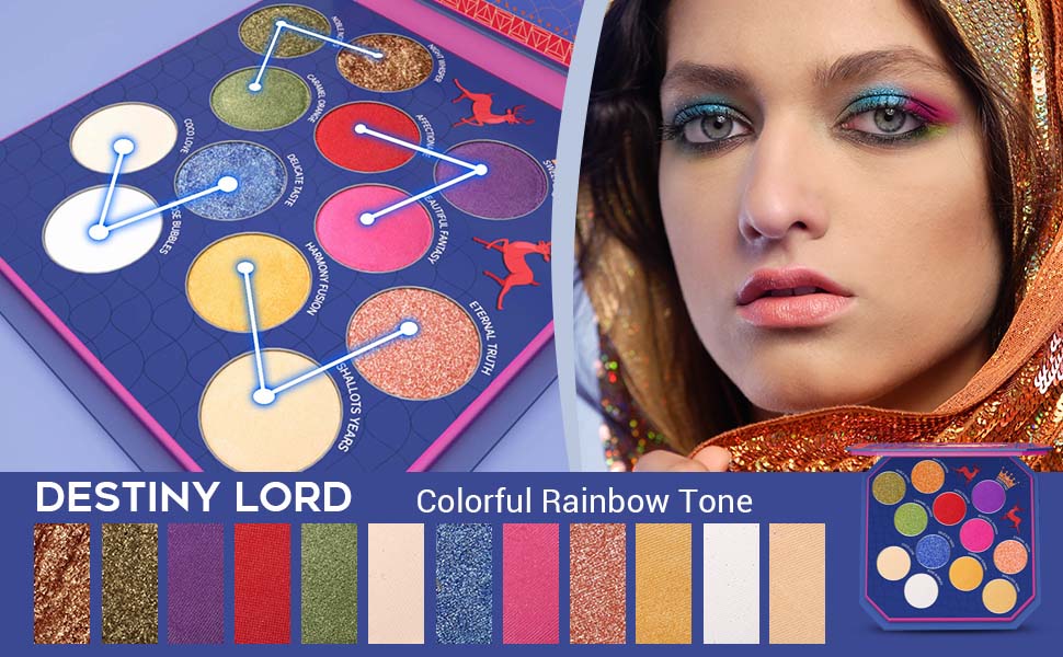 LUXAZA  Destiny Lord Colorful Eyeshadow Palette