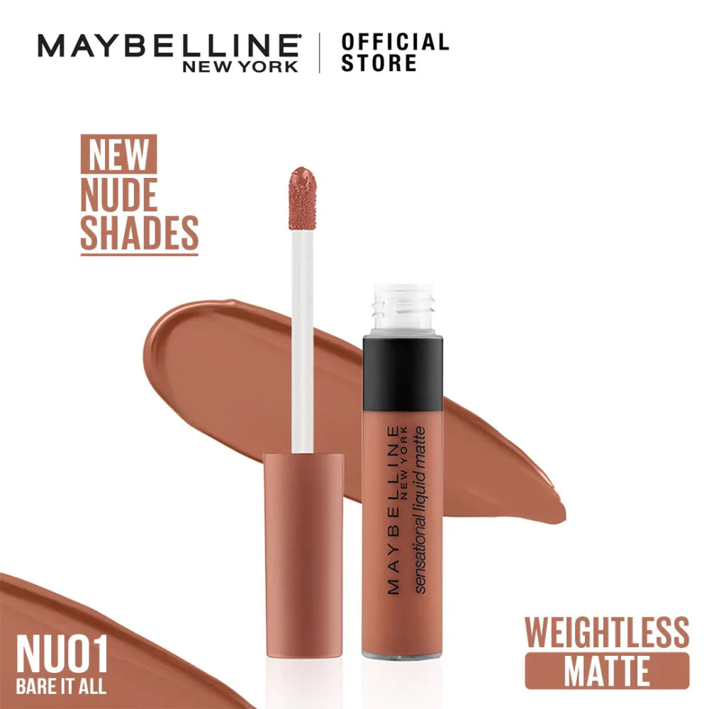 Maybelline Color Sensational Liquid Matte, NU01, Bare It All