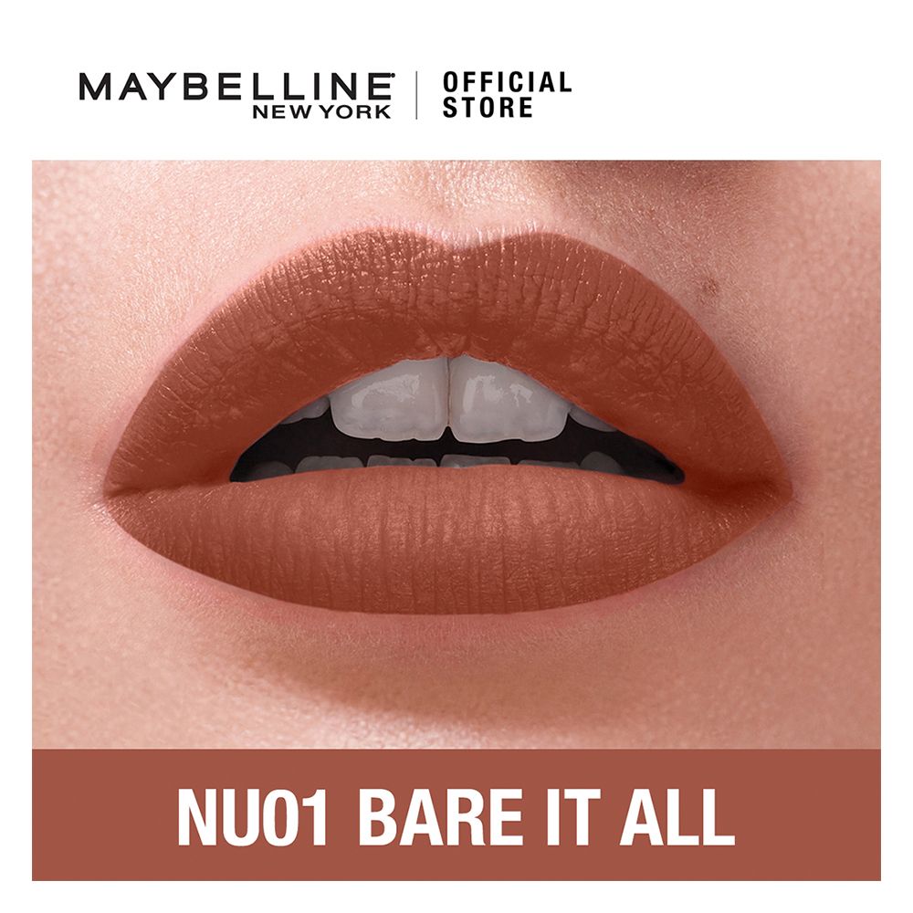 Maybelline Color Sensational Liquid Matte, NU01, Bare It All