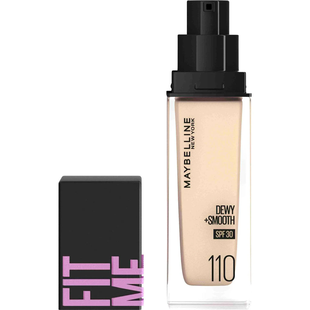 Maybelline New York- Fit Me Dewy+ Smooth Foundation- 110 Porcelain