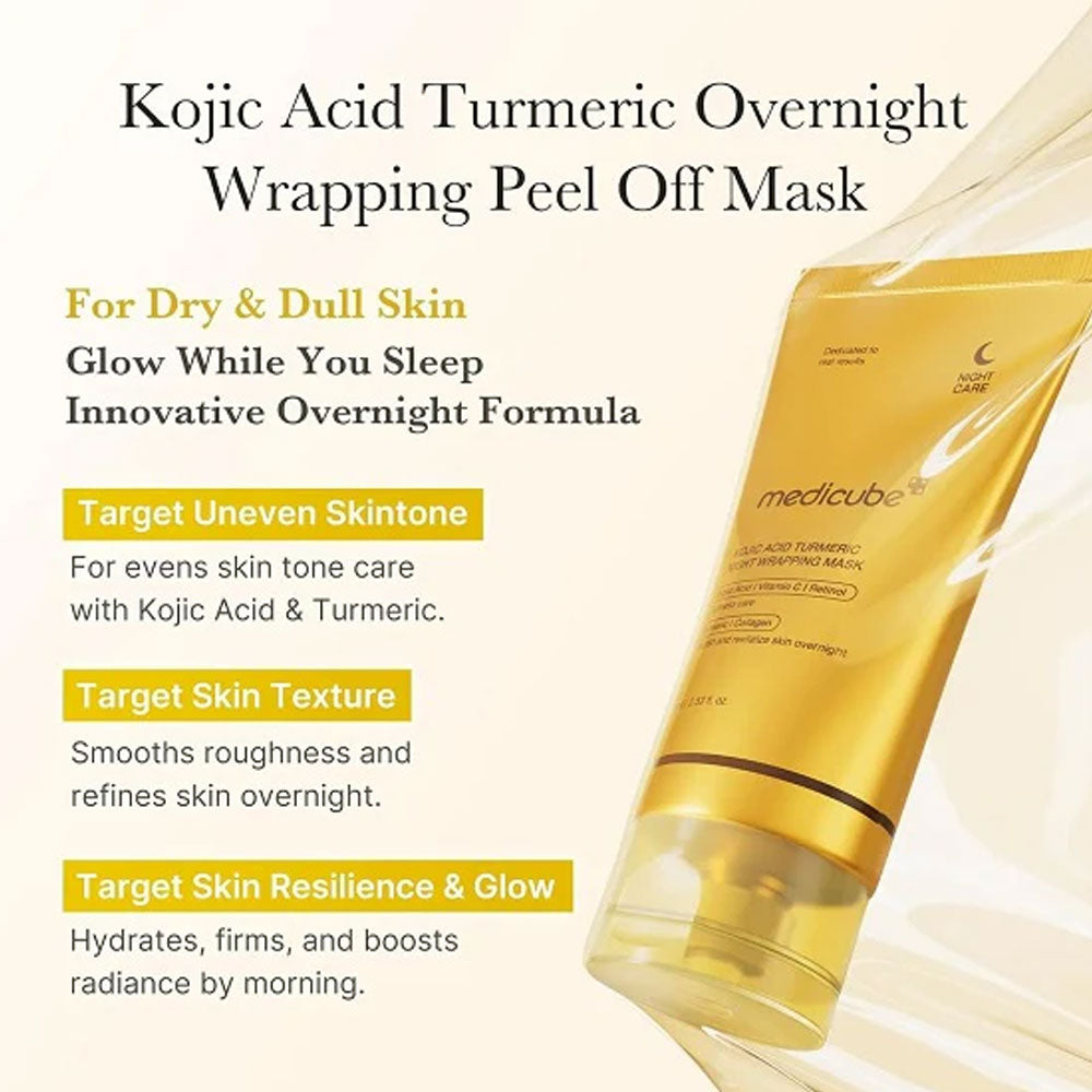 Medicube Kojic Acid Turmeric Night Wrapping Face Mask 75ml