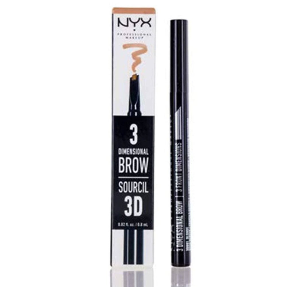 NYX 3 Dimensional Brow Sourcil 3D Pencil - Soft Brown