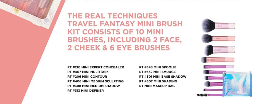 Real Techniques - Mini Brush Set Travel Fantasy