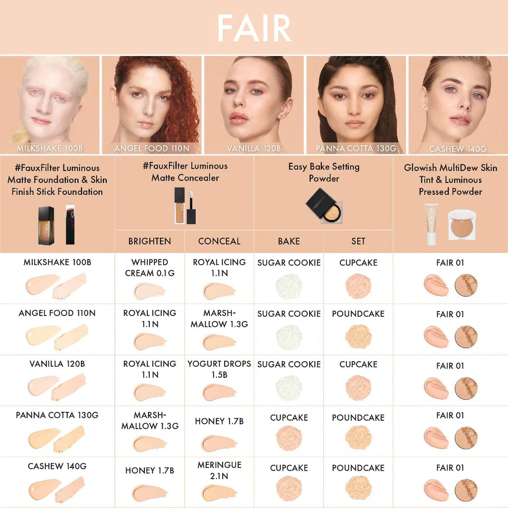 HUDA BEAUTY FauxFilter Luminous Matte Foundation- 110N Angel Food