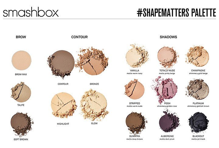 Smashbox : #shape matters 3 in 1 palette for eyes, brows+ cheeks