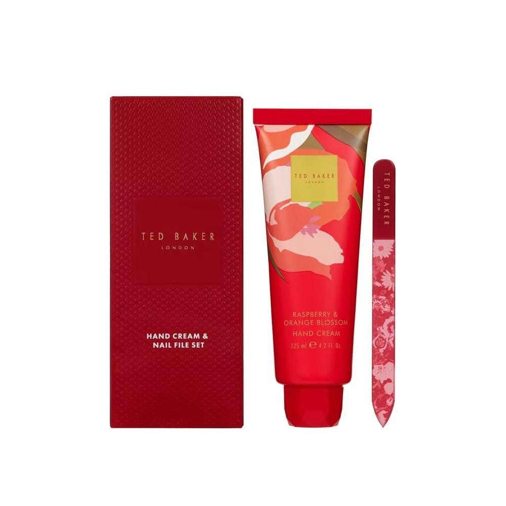 Ted Baker  Hand Cream and Nail file Set Raspberry & Orange