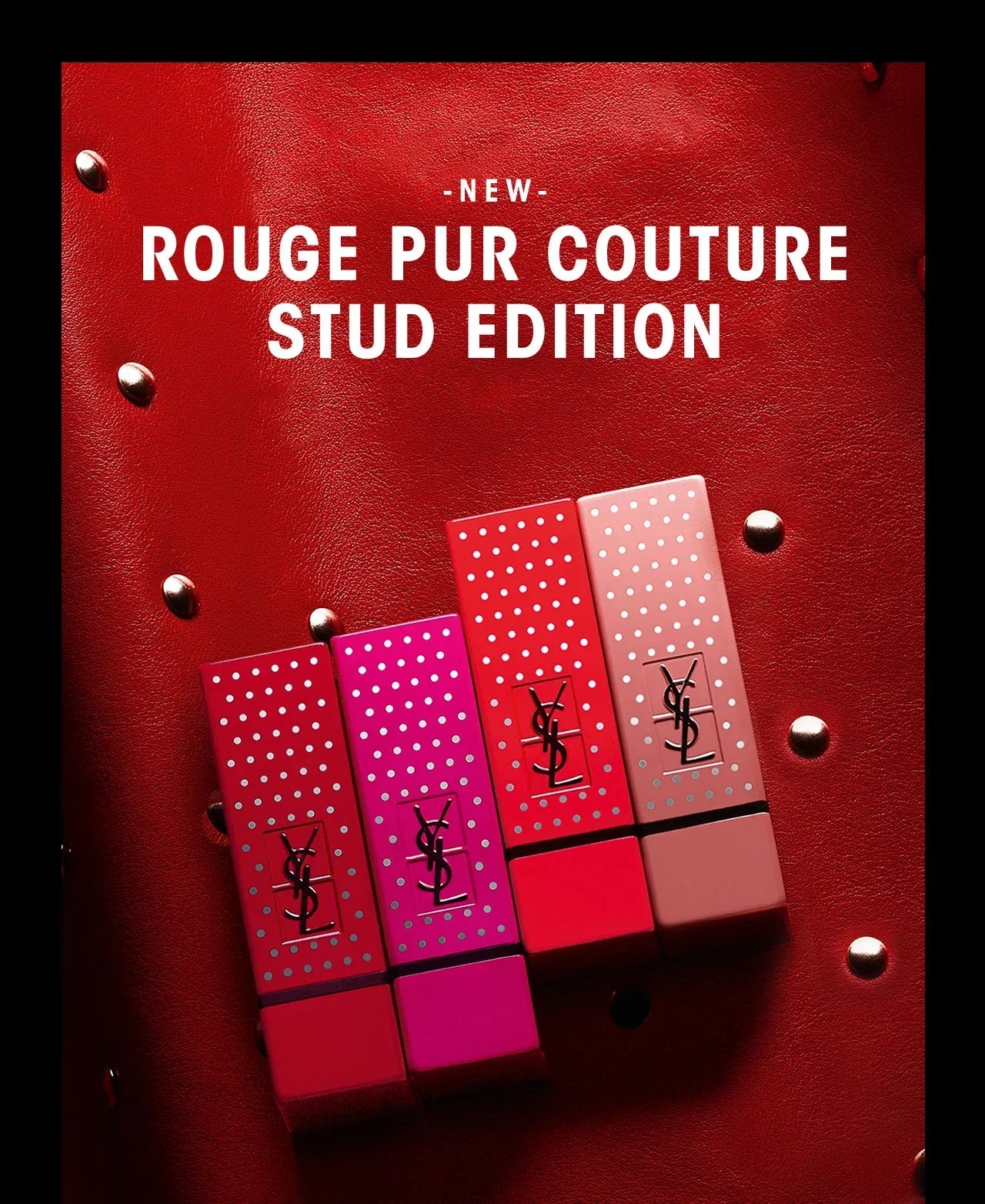 Yves Saint Laurent Rouge Pur Couture Stud Limited Edition Collector Lipstick 1 Le Rouge