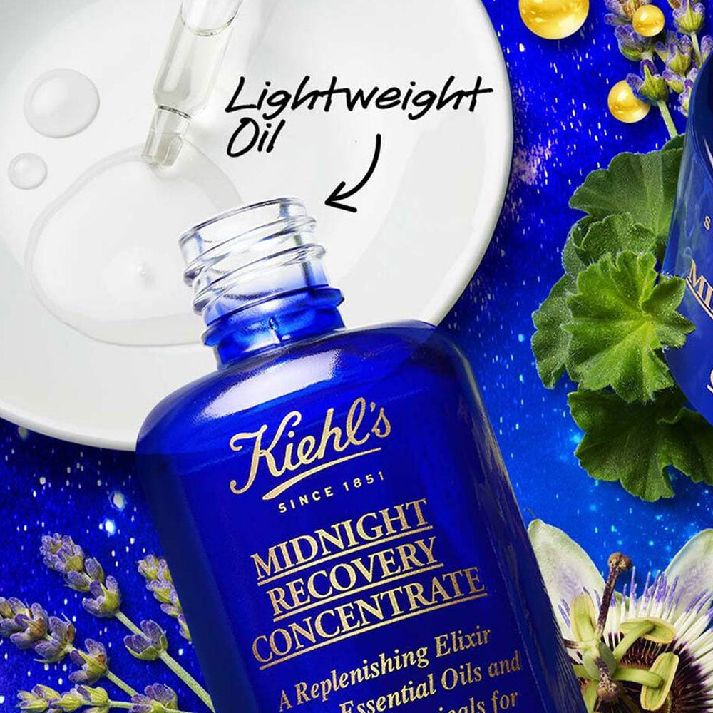 Kiehls- Midnight Recovery Concentrate Moisturizing Face Oil -  15ml