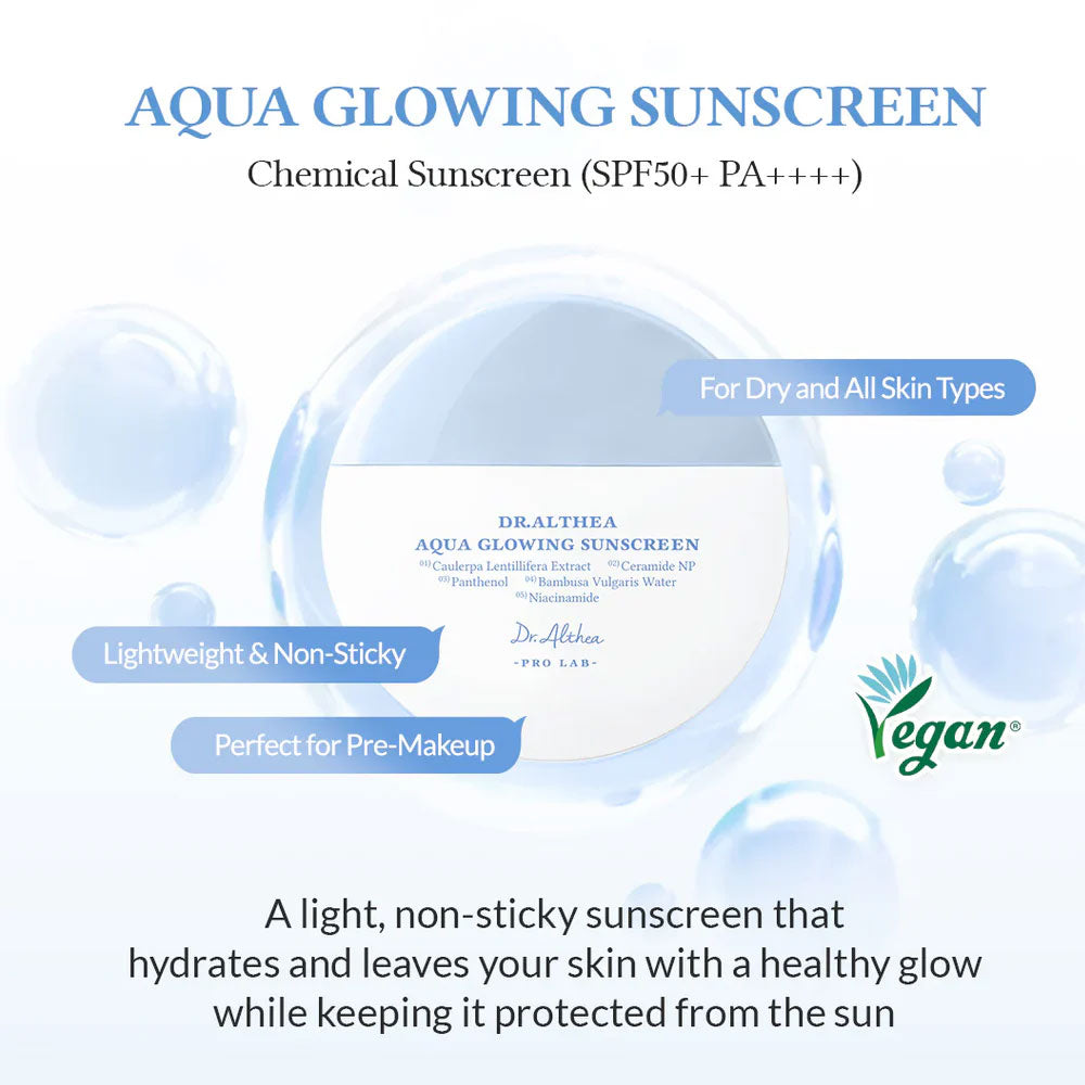 Dr.Althea Aqua Glowing Sunscreen SPF50+ PA++++ - 45ml