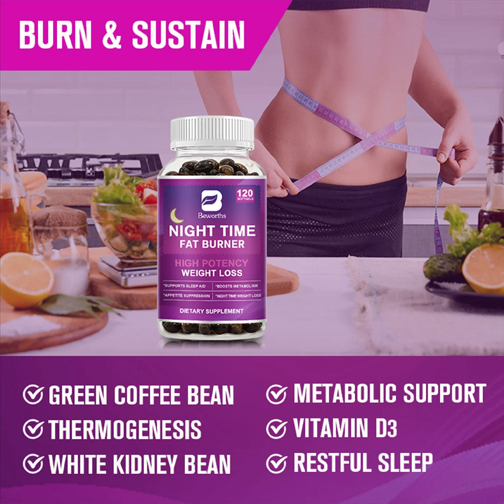 Night Time Fat Burner Weight Loss - 120 Capsule